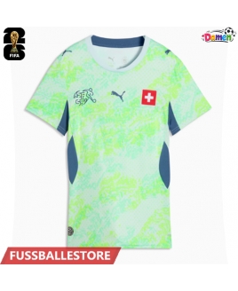 Günstige Schweiz Auswärtstrikot Damen WM 2026 Kurzarm